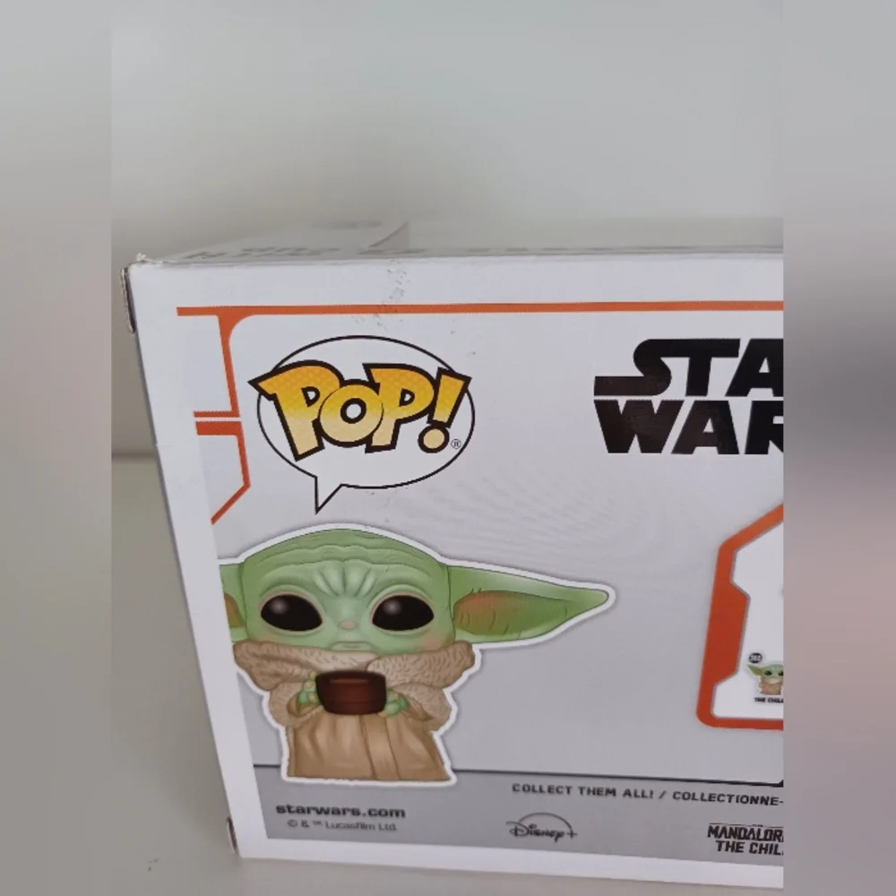 The Child Grogu With Cup From Star Wars‎ Mandalorian 378 Vinyl Figure Funko Pop